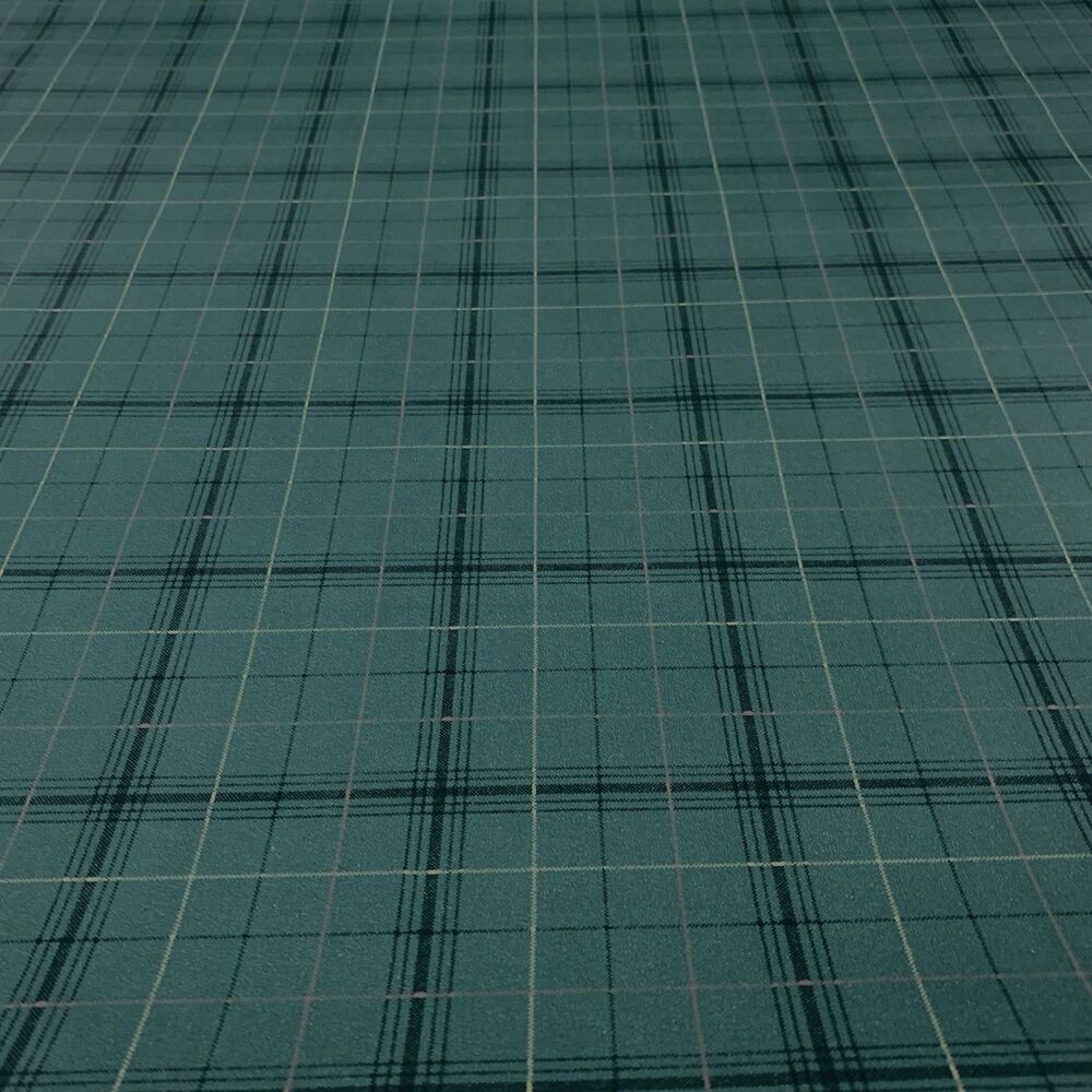 Plaid Wallpaper, Deep Green, Blue, Gold 56.37 sq ft Bolt by Imperial